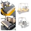 10L0L Golf Cart Front Rear Seat Cover Set for 4 Passenger EZGO TXT RXV Bench Seat Covers Kit Cool Breathable Washable Polyester Mesh Cloth Gray Black Beige Red (S+XS) view 3