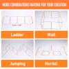 ALPHAWORX All-in-One Agility Ladder Agility Training Equipment Foldable Instant Set-up Tangle-Free Design 8+4 Rung Speed Ladder Workout Ladder with 12 Soccer Cones & 3 Resistance Band & 1 Storage Bag view 3