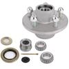 ECCPP Boat Trailer Hub Kit 5 Bolt 1 1/16 x 1 3/8 44649 x 68149 Silver Tapered Spindle Galvanized 3500lb view 1