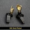 Stinger Novelty Finger Sight Set, Backup Front and Rear Iron Sight BUIS Set, Fit Picatinny Rail and Weaver (Gold Color, Offset 45 Degree) view 2