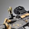 Stinger Novelty Finger Sight Set, Backup Front and Rear Iron Sight BUIS Set, Fit Picatinny Rail and Weaver (Gold Color, Offset 45 Degree) view 3