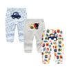 Chamie Unisex Newborn Baby Cotton 3-Pack Pants Embroidery Pringting Casual Leggings 0-24 Months for Boys and Girls view 1