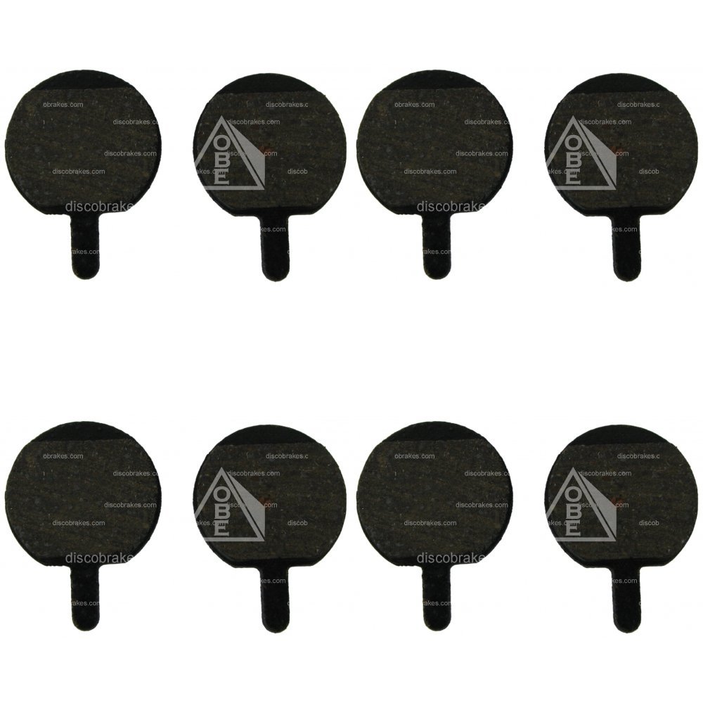 DiscoBrakes 4 Pairs Pads Compatible with Hayes Sole Disc Brake MX3 Cannondale GX-C GX2 MX2, Ceramic Compound, MTB