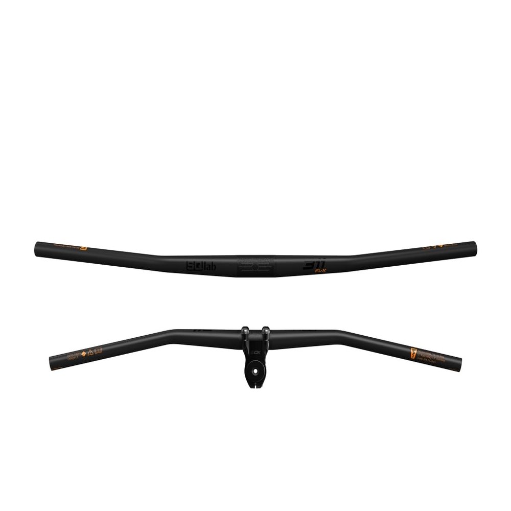 SQlab Unisex - Adult 311 FL-X MTB Bicycle Handlebar Black 12 Low