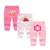Chamie Unisex Newborn Baby Cotton 3-Pack Pants Embroidery Pringting Casual Leggings for Boys and Girls view 1