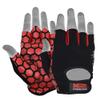 MRX Adjustable Weight Lifting Gloves Fingerless Gloves for Women, Reinforced Palm and Secure Closure, Leather Hand Protection Gear for Gym, Training and Exercise view 3