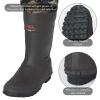 BASSDASH Bare Camo Neoprene Chest Fishing Hunting Waders for Men with 600 Grams Insulated Rubber Bootfoot view 4