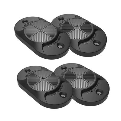 LINKNOWN Gun Magnet Mount [4-Pack] | 32 lbs. Magnetic Gun Mount | HQ Rubber Coated Gun Magnet for Car, Truck, Vehicle, Desks, Safes, and Walls | Concealed Gun Holder for Handgun