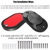 LINKNOWN Gun Magnet Mount [4-Pack] | 32 lbs. Magnetic Gun Mount | HQ Rubber Coated Gun Magnet for Car, Truck, Vehicle, Desks, Safes, and Walls | Concealed Gun Holder for Handgun view 2