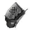 Wilson 2021 A360 SP14 14" Slowpitch Softball Glove - Left Hand Throw, Black/Grey view 2