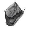 Wilson 2021 A360 SP13 13" Slowpitch Softball Glove - Right Hand Throw, Black/Grey view 4