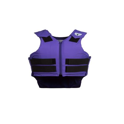 TIPPERARY EQUESTRIAN Horse Riding Eventing Vest - Ride-Lite - English Style Protective Horseback Riding Apparel - Ultra Flexible Fit Body Protector - Purple - YL