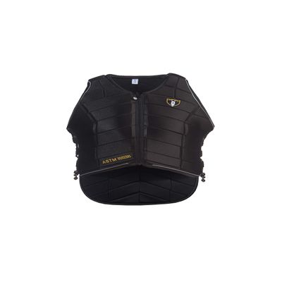 TIPPERARY EQUESTRIAN Horse Riding Eventing Vest - Eventer Pro - English Style Protective Horseback Riding Apparel - Flexible Customizable Fit Body Protector - Black - YXXS