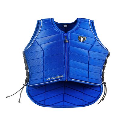 TIPPERARY EQUESTRIAN Horse Riding Eventing Vest - Eventer Pro - English Style Protective Horseback Riding Apparel - Flexible Customizable Fit Body Protector - Royal Blue - XL