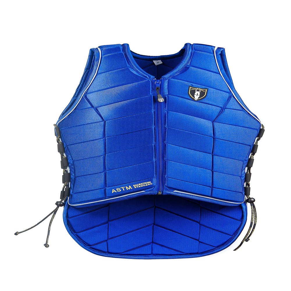 TIPPERARY EQUESTRIAN Horse Riding Eventing Vest - Eventer Pro - English Style Protective Horseback Riding Apparel - Flexible Customizable Fit Body Protector - Royal Blue - XL