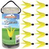 Jazzminton Yellow Birdies 10 Pack - Shuttlecock for Fast Play with Wooden Paddles - Fun Paddle Game for Indoor or Outdoor Play view 1