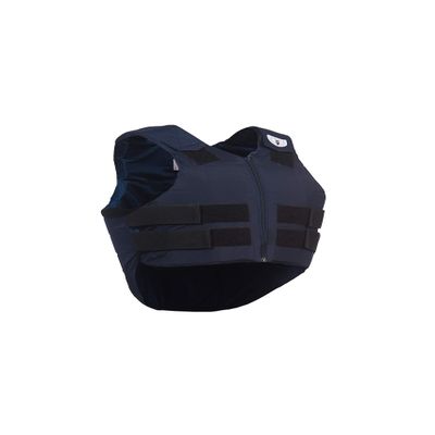 TIPPERARY EQUESTRIAN Horse Riding Eventing Vest - Ride-Lite - English Style Protective Horseback Riding Apparel - Ultra Flexible Fit Body Protector - Navy Blue - YXS