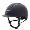 TIPPERARY EQUESTRIAN Horse Riding Helmet - Windsor - English Style Protective Horseback Riding Apparel - Customizable Fit and Cooling Ventilation - Black Chrome - Trad Brim - S view 1