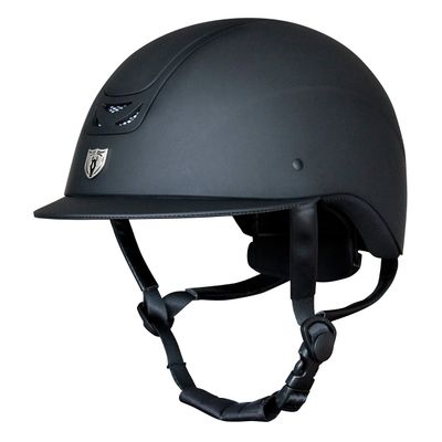 TIPPERARY EQUESTRIAN Horse Riding Helmet - Royal - English Style Protective Horseback Riding Apparel - Safety Helmet with Cooling Ventilation - Matte Black - Matte Black - Matte Black - S