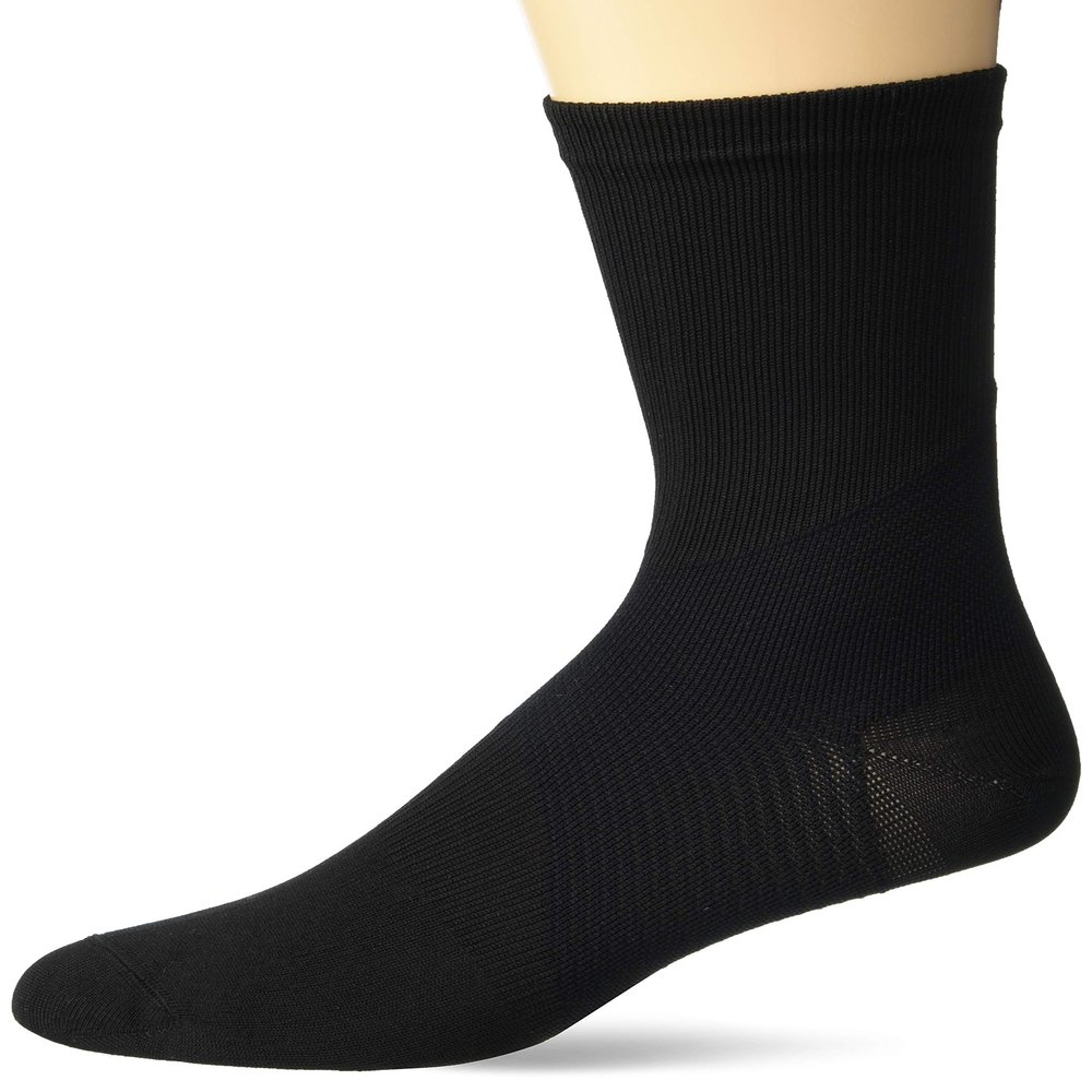 Vitalsox unisex adult Fitted Compression Pairs Silver Drystat Socks, Black, Small US