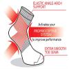Vitalsox unisex adult Fitted Compression Pairs Silver Drystat Socks, Black, Small US view 4
