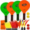Jazzminton Paddle Game Select Double Badminton Set 4 Rackets - Beach Games for Kids Teens Adults and Family Games -Outdoor Games for Lawn, Yard, Tailgating, Camping Games view 1