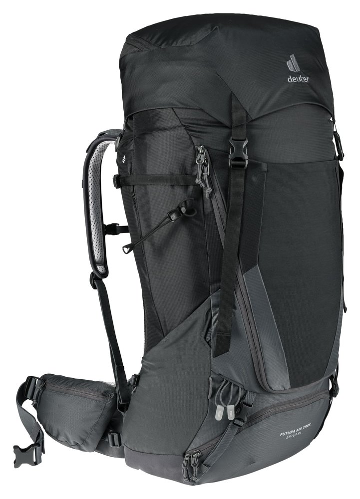 Deuter Women's Futura Air Trek 55 + 10 SL Hiking Backpack - Black-Graphite