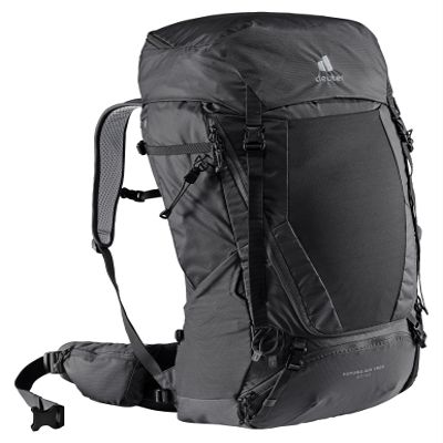 Deuter Futura Air Trek 60 + 10 Hiking Backpack - Black-Graphite
