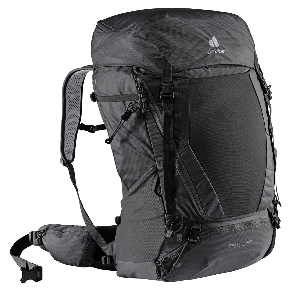 Deuter Futura Air Trek 60 + 10 Hiking Backpack - Black-Graphite
