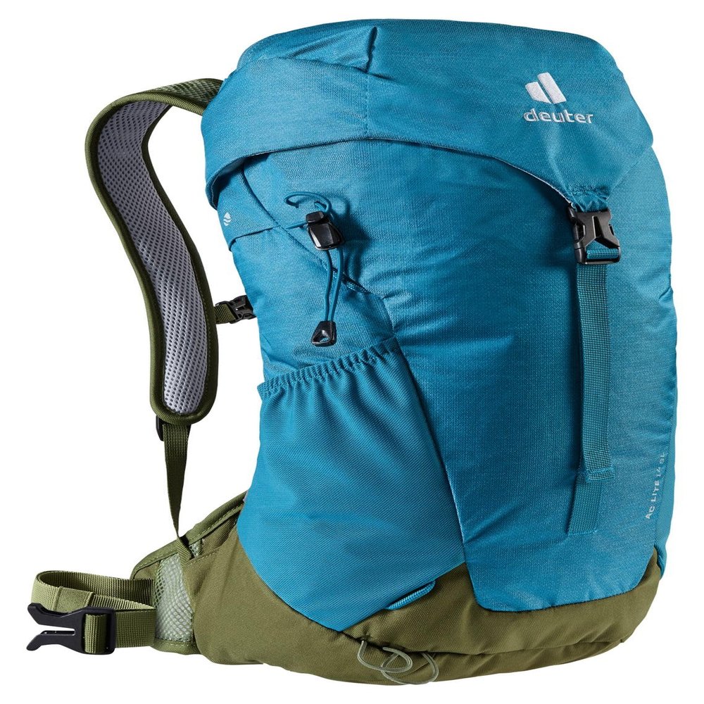 Deuter AC Lite 14 SL Women's 14 Liter Backpack with Lightweight Steel Frame and Ergonomical Straps | Hydration Compatible, Ventilated Back and Rain Cover for Day - Denim-Pine