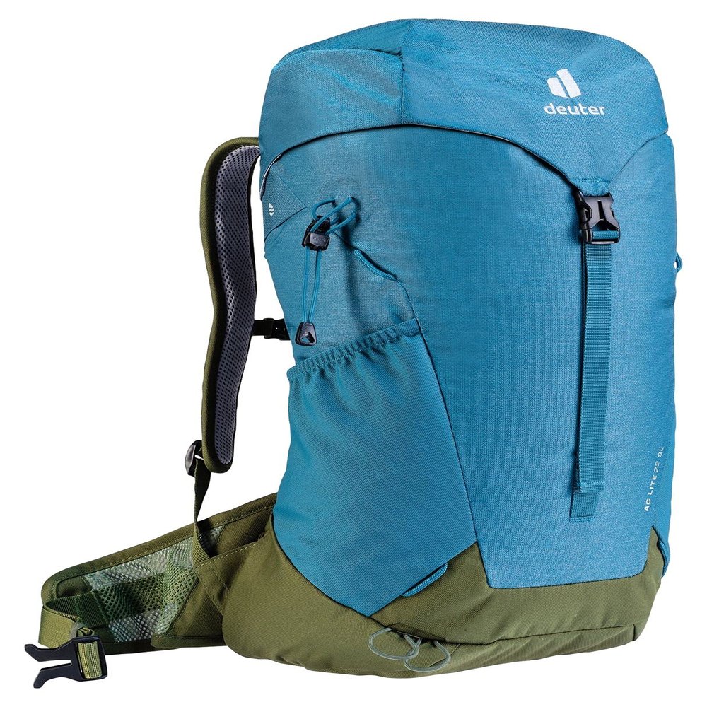 Deuter AC Lite 22 SL | Women's 22 Liter Backpack with Lightweight Steel Frame and Ergonomical Straps | Hydration Compatible, Ventilated Back and Rain Cover for Day - Denim-Pine