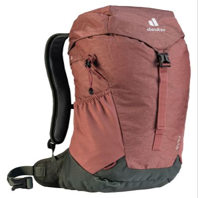 Deuter AC Lite 16 | Hiking Backpack with Lightweight Steel Frame and Ergonomical Straps | Hydration Compatible, Ventilated Back and Rain Cover for Day - Redwood-Ivy