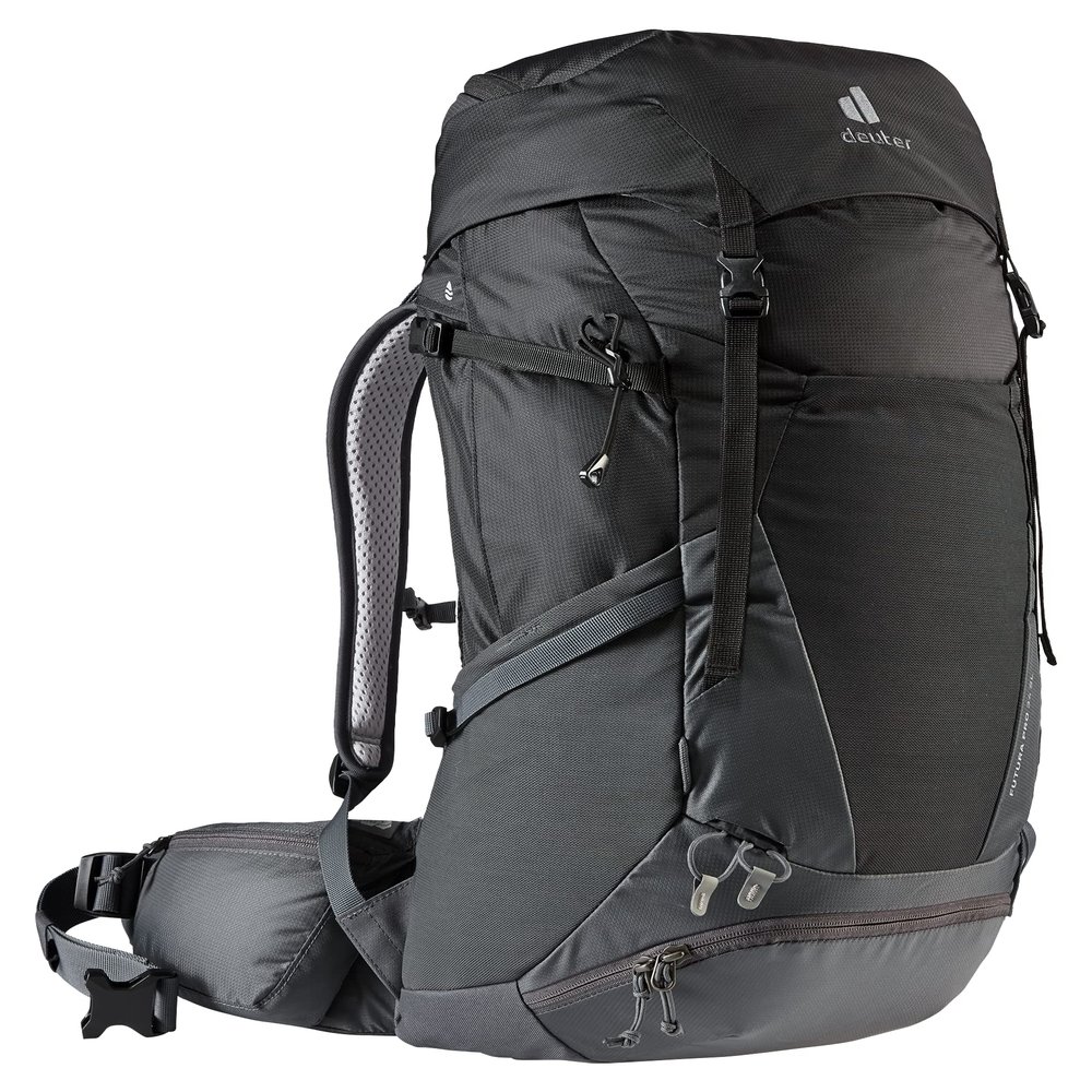 Deuter Women's Futura Pro 34 SL Hiking Backpack With Women's Fit - Black-Graphite