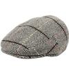 Men's Premium 100% Wool Classic Ivy Newsboy Collection Hat (Large, IV5002LT Gray) view 2