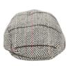 Men's Premium 100% Wool Classic Ivy Newsboy Collection Hat (Large, IV5002LT Gray) view 4