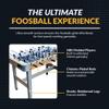 Hathaway Amherst Foosball Table Adult Size - 48-in Foosball Table for Adults & Kids with 2 Foosball Balls & ABS Molded Players - Complete Soccer Table Game Set for Family Game Rooms & More - Light Oak view 3