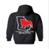 It's All About The South Georgia Football State Outline Unisex Hoodie-Black-xxl view 1