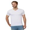32 Degrees Mens Cool Quick Dry Active Lounge Basic Vneck T-Shirt, White, Large view 1