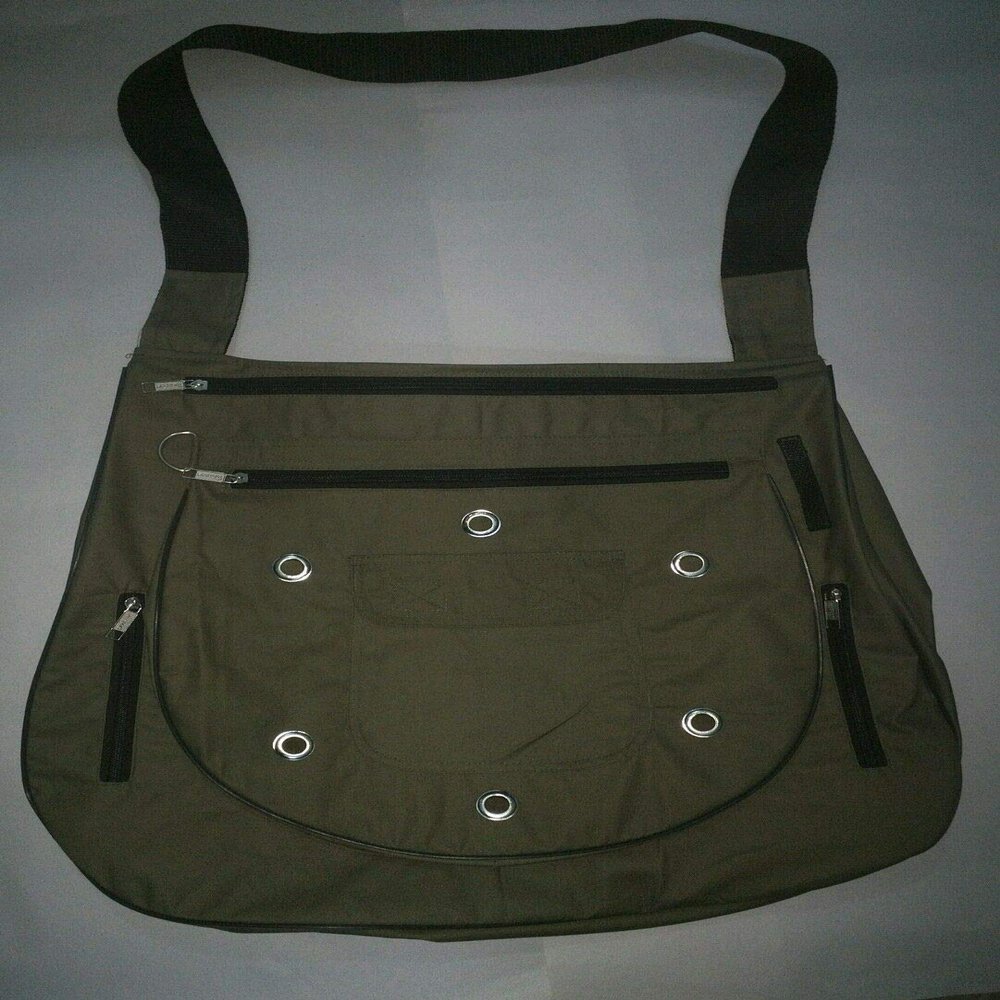 Falconry Arab Bag, Hunting Large Bag 18inches Long, New Green Canvas