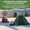 Clostnature Lightweight Backpacking Tent - 2 Person 4 Season Ultralight Waterproof Camping Tent, Large Size Easy Setup Tent for Winter, Cold Weather, Family, Outdoor, Hiking and Mountaineering view 3