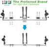 10L0L 2 Passenger Universal Golf Cart Seat Belt Bracket Kit for Yamaha, EZGO TXT/RXV, Club Car DS/Precedent Front Rear Seat, Retractable Seatbelts 42" Long view 2