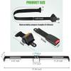 10L0L 2 Passenger Universal Golf Cart Seat Belt Bracket Kit for Yamaha, EZGO TXT/RXV, Club Car DS/Precedent Front Rear Seat, Retractable Seatbelts 42" Long view 3