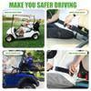 10L0L 2 Passenger Universal Golf Cart Seat Belt Bracket Kit for Yamaha, EZGO TXT/RXV, Club Car DS/Precedent Front Rear Seat, Retractable Seatbelts 42" Long view 4