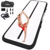 Air Gymnastics Tumble Track Mat, Inflatable Tumbling Mat 6.6ft/10ft/13ft/16ft/20ft, Training with Electric Air Pump for Home/Gym Use (Black, 4m) view 1