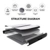 Air Gymnastics Tumble Track Mat, Inflatable Tumbling Mat 6.6ft/10ft/13ft/16ft/20ft, Training with Electric Air Pump for Home/Gym Use (Black, 4m) view 4