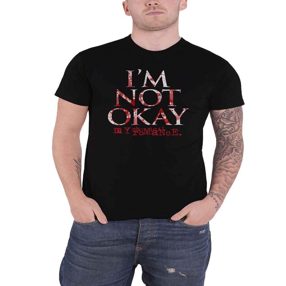 My Chemical Romance Men's I'm Not Okay Slim Fit T-Shirt XX-Large Black