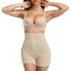 Women High Waist Body Shaper Butt Lifter Firm Control thigh slimmer Shapewear Boyshorts material mesh (Beige, 4X-Large) view 3