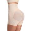 Women High Waist Body Shaper Butt Lifter Firm Control thigh slimmer Shapewear Boyshorts material mesh (Beige, 4X-Large) view 4