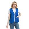 TopTie Unisex Work Vest Volunteer Activity Supermarket Uniform Button Up Vest-Blue1-S view 2