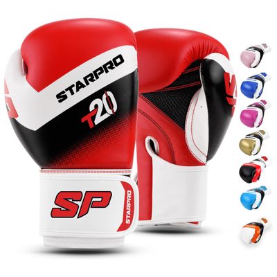 Starpro Boxing Gloves with Wrist Support & Protection Sparring Training Bag Gloves for Men & Women 8oz 10oz 12oz 14oz 16oz